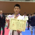 2017極真祭 荒木陽仁１級 (12歳男子+50kg級) 第３位入賞！