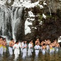 2026寒稽古、滝浴び