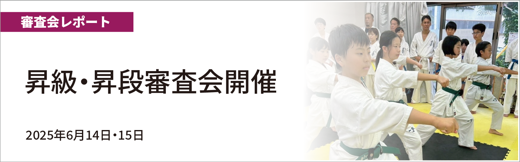 昇級・昇段審査会開催