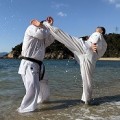 あんごうの寒稽古（有志の参加者）１月１２日　笠岡市高島