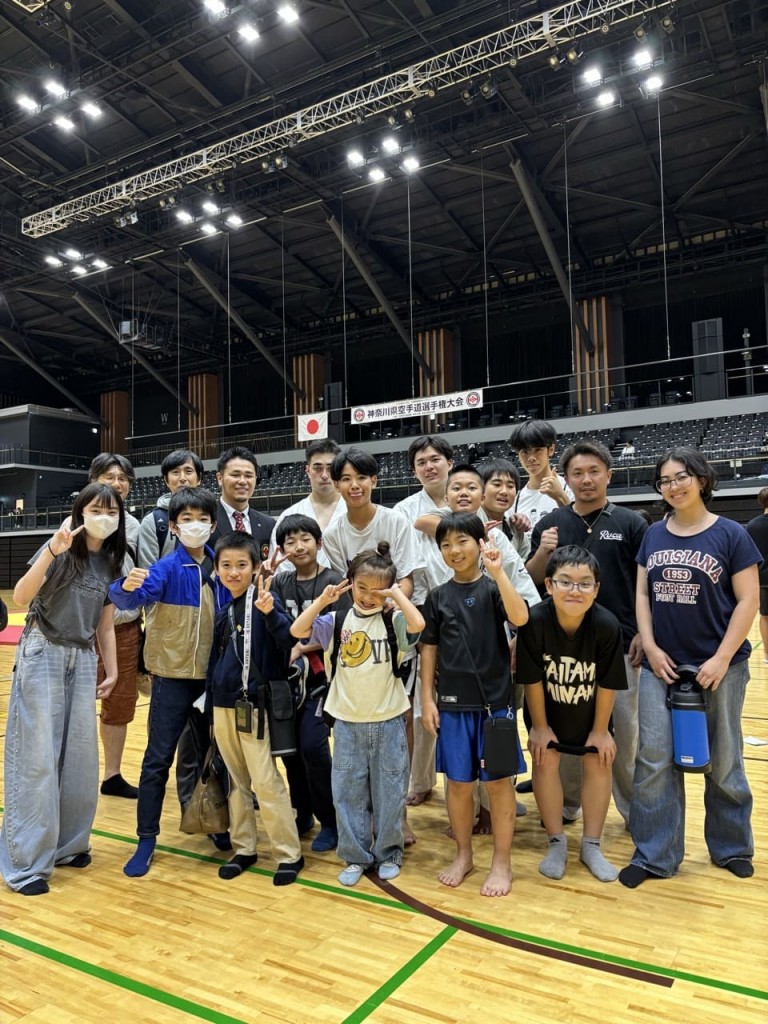 神奈川県空手道選手権大会 埼玉南支部の選手たち